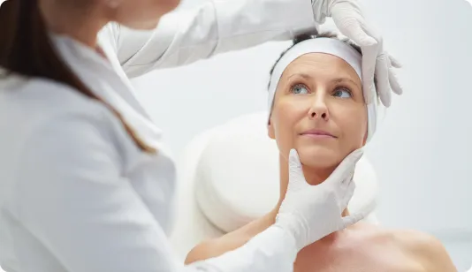 Women preparing forcosmetic surgery